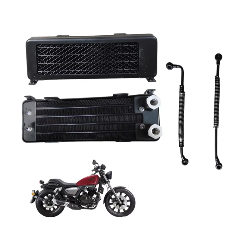 Motorcycle Engine Parts Oil Cooling Radiator Inlet Outlet Pipe For QJIANG Keeway Superlight 200 202 QJ200-2H QJ 200-2H