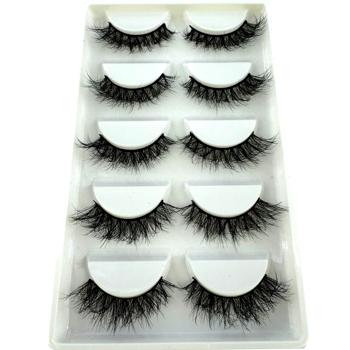 5 pairs faux mink lashes extension cilia fluffy fake lashes makeup wispy long eye lash 3d eyelashes natural false eyelashes ﻿