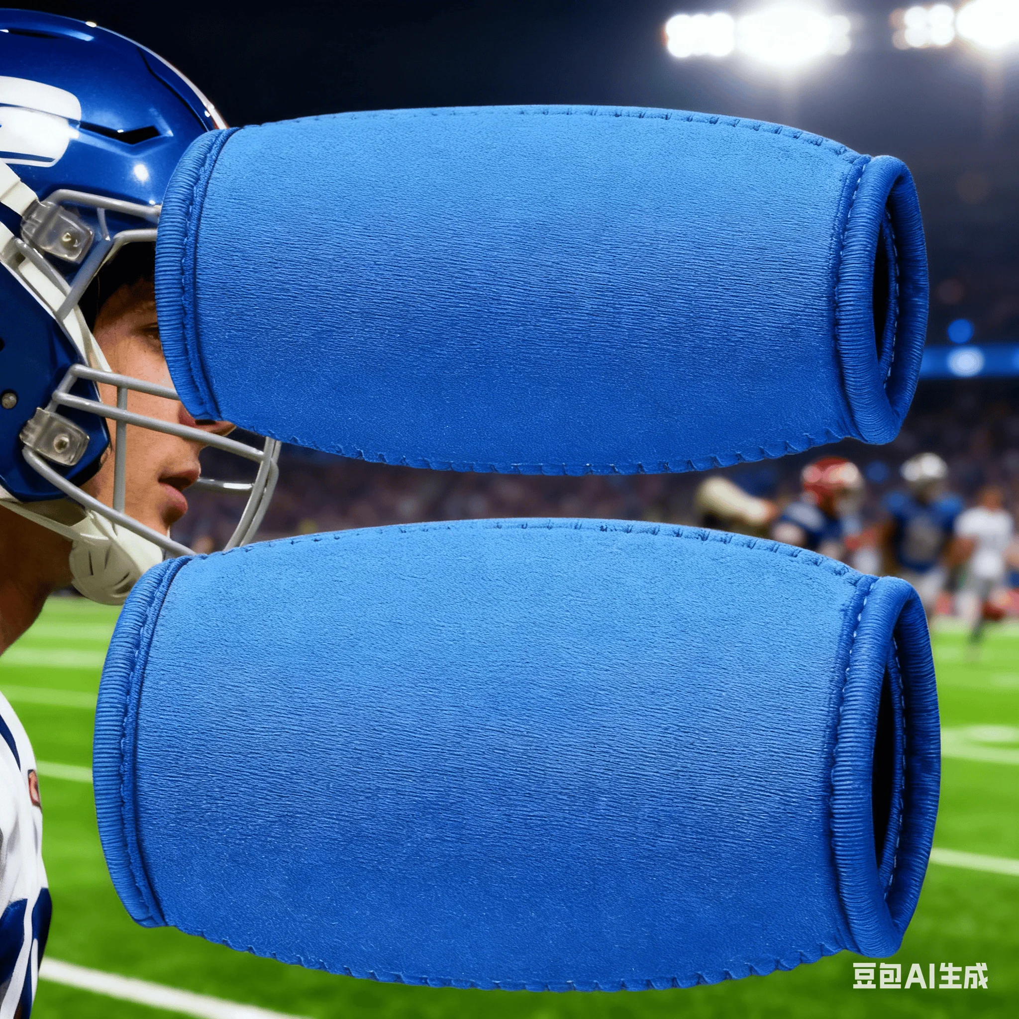 2 pezzi copertura sottogola per casco da rugby 12x7,5 cm sottogola traspirante ad asciugatura rapida per casco da calcio protezioni per la bocca accessori