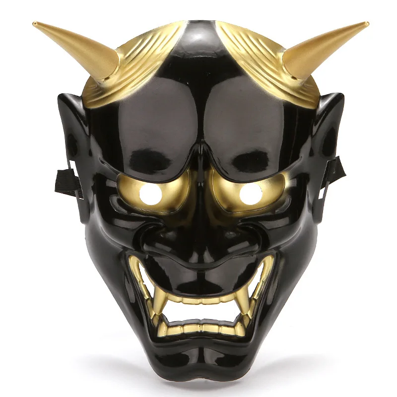 

Hannya Demon Mask Japanese Oni Samurai Noh Kabuki Prajna Latex Masks Evil De-mon Mon-ster Полнолицевая маска для мужчин
