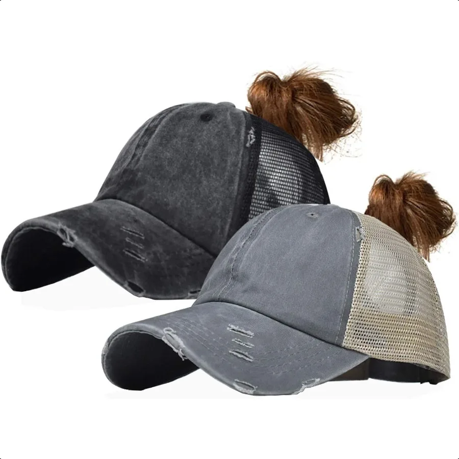 

Distred Ponytail Hats Baseball for Women MyBun Pony Caps