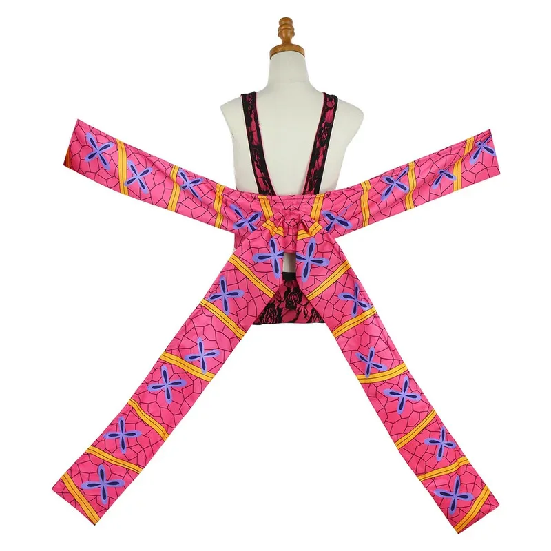 az15Seaon 2 Daki Costume Perni Per Capelli Parrucca Del Tatuaggio Anime Cosplay Upper Moon 6 Abito Kimono Sexy Vestito Da Partito Delle Donne