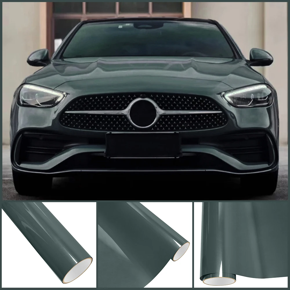 

PET Eucalyptus Green Auto Stickers PVC Car Wrap Vinyl Accessories for Vehicles Car Film Cover Wrapping Foil Decoration Sticker
