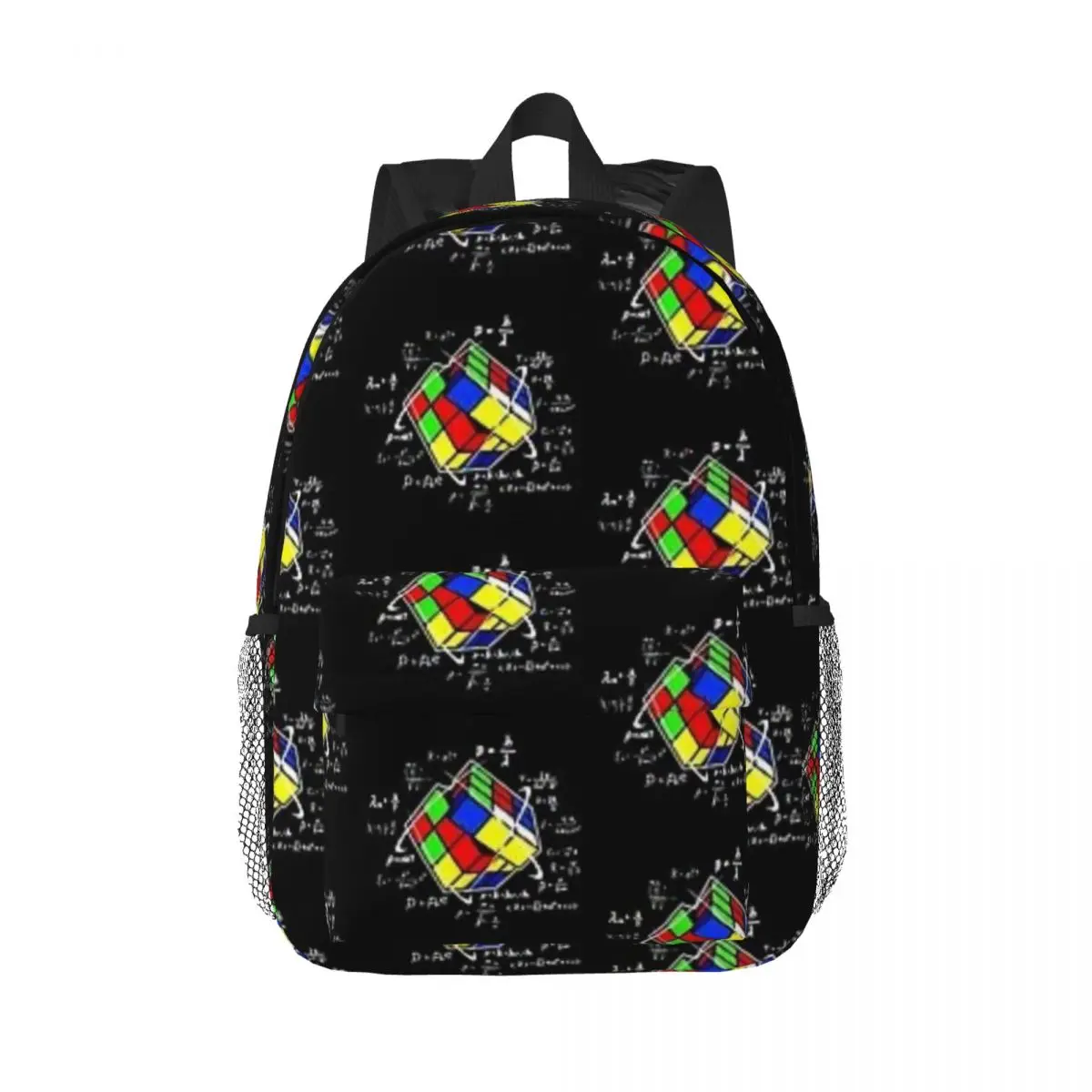 

New Fashion Rubik:Cube Retro Vintage Waterproof Backpack Trendy Girls Boys Laptop School Book Bag