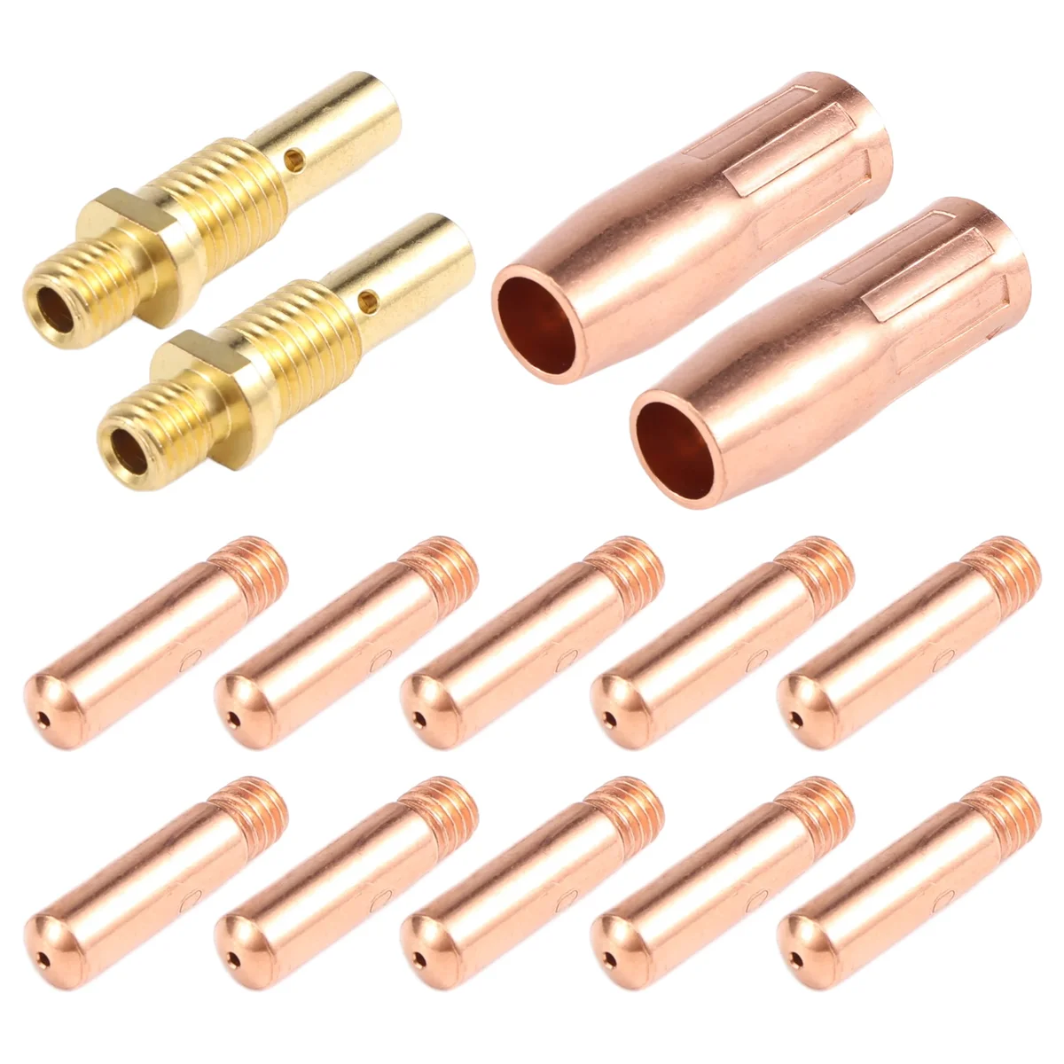 14Pcs Mig Welding Torch Accessories Kit for Tweco Mini /1 & Lincoln Magnum 100L MIG Welder Nozzle Tip Kit