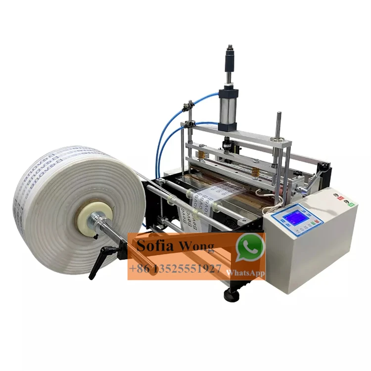 Microcomputer Fully Automatic Heat Seal Bag Making Film Roll to Sheet Cutting Machine With Color Sensor