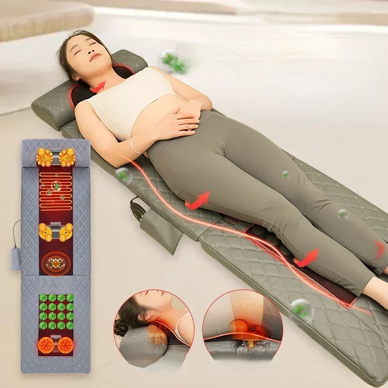 

Многофункциональный массажер для всего тела с настраиваемыми воздушными подушками для ног, нефритовым матом и горячим компрессом, электрическая грелка для терапии