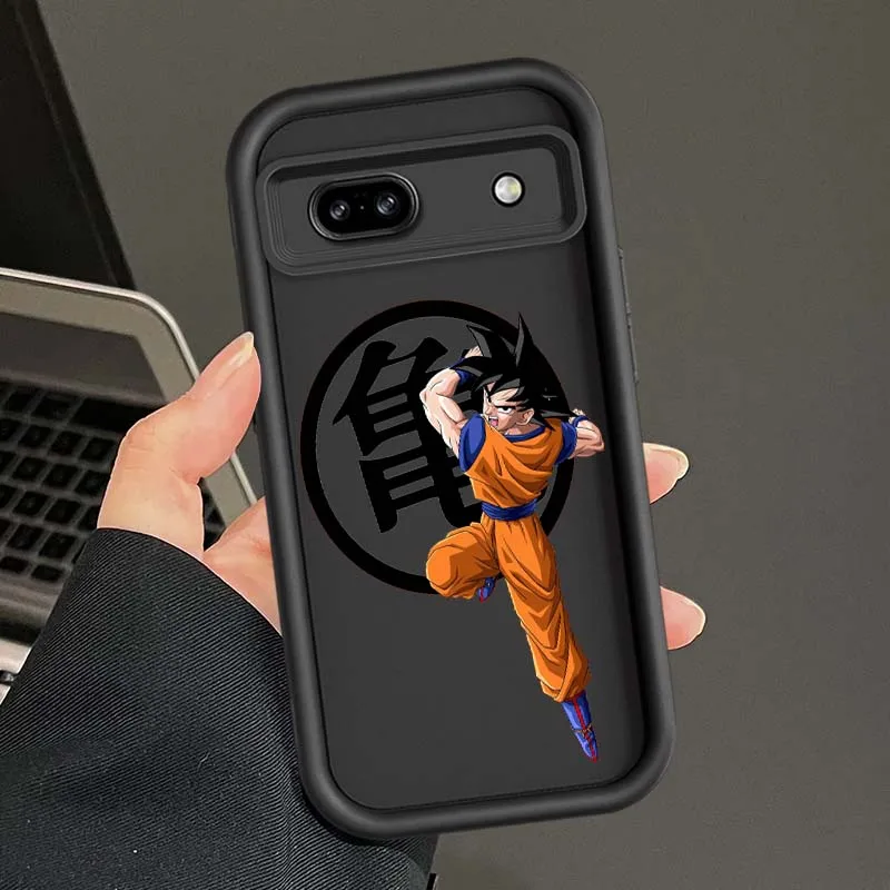 Casing Handphone Kartun Lucu D-Dragon Balls Goku Untuk Google Pixel 9 8 7 8A 7A Pro XL Eye Ladder