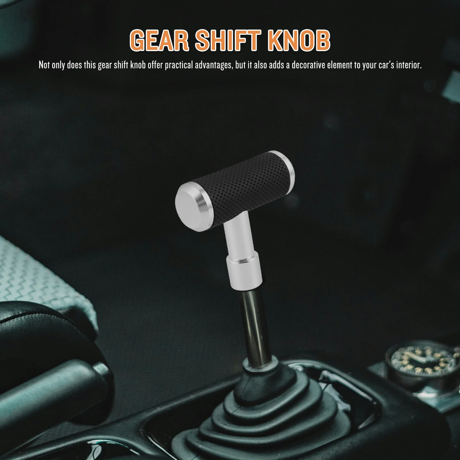 

Universal Gear Shift Knob Car Durable Replacement Lever Stick Handle Head Automatic Shift Knob Comfortable Grip Practical