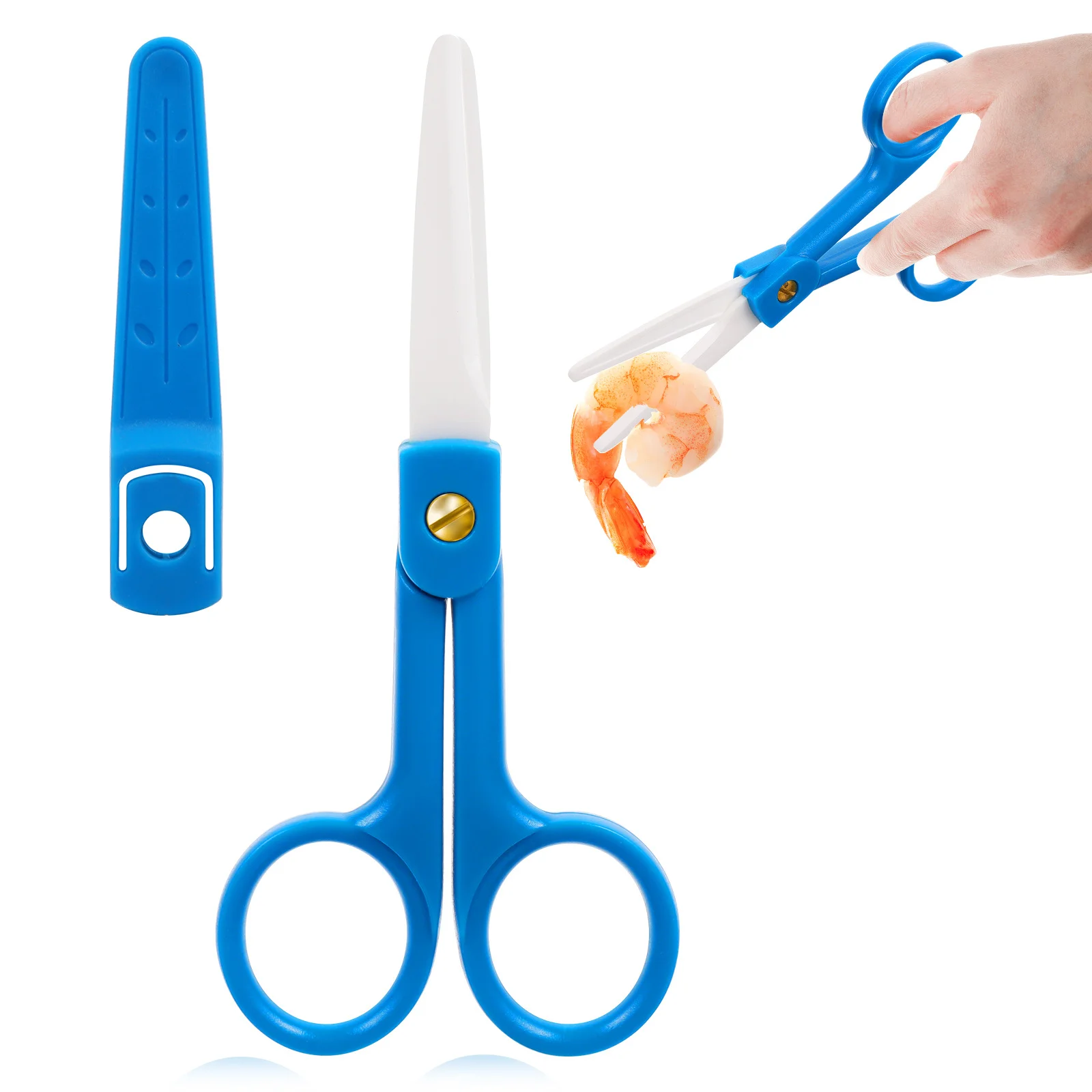 Housoutil-comida de cerámica para bebés con cubierta, herramienta de alimentación para recién nacidos, suplemento de aplastamiento, Color aleatorio