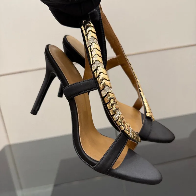 Luxury Rhinestones Sequined Sa – Rhinestone Sandal Women recenzja i cena