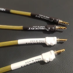 American original Nordost Odin Gold line HiFi Jumper Audio Cable with  WBT Banana/Y Spades Plugs Speaker Bridge Cable 4Pcs/set