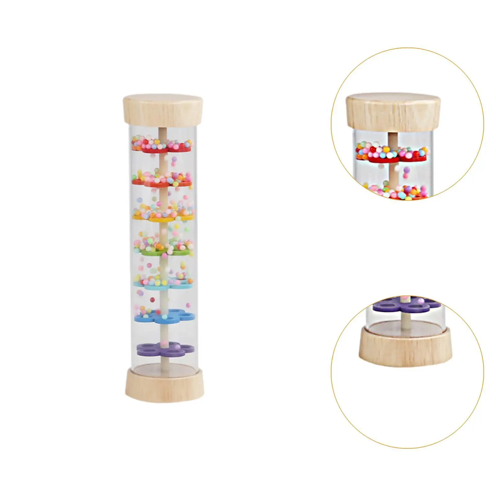 Rainmaker con cuentas, arte musical, instrumento musical, palo de lluvia, desarrollo sensorial para