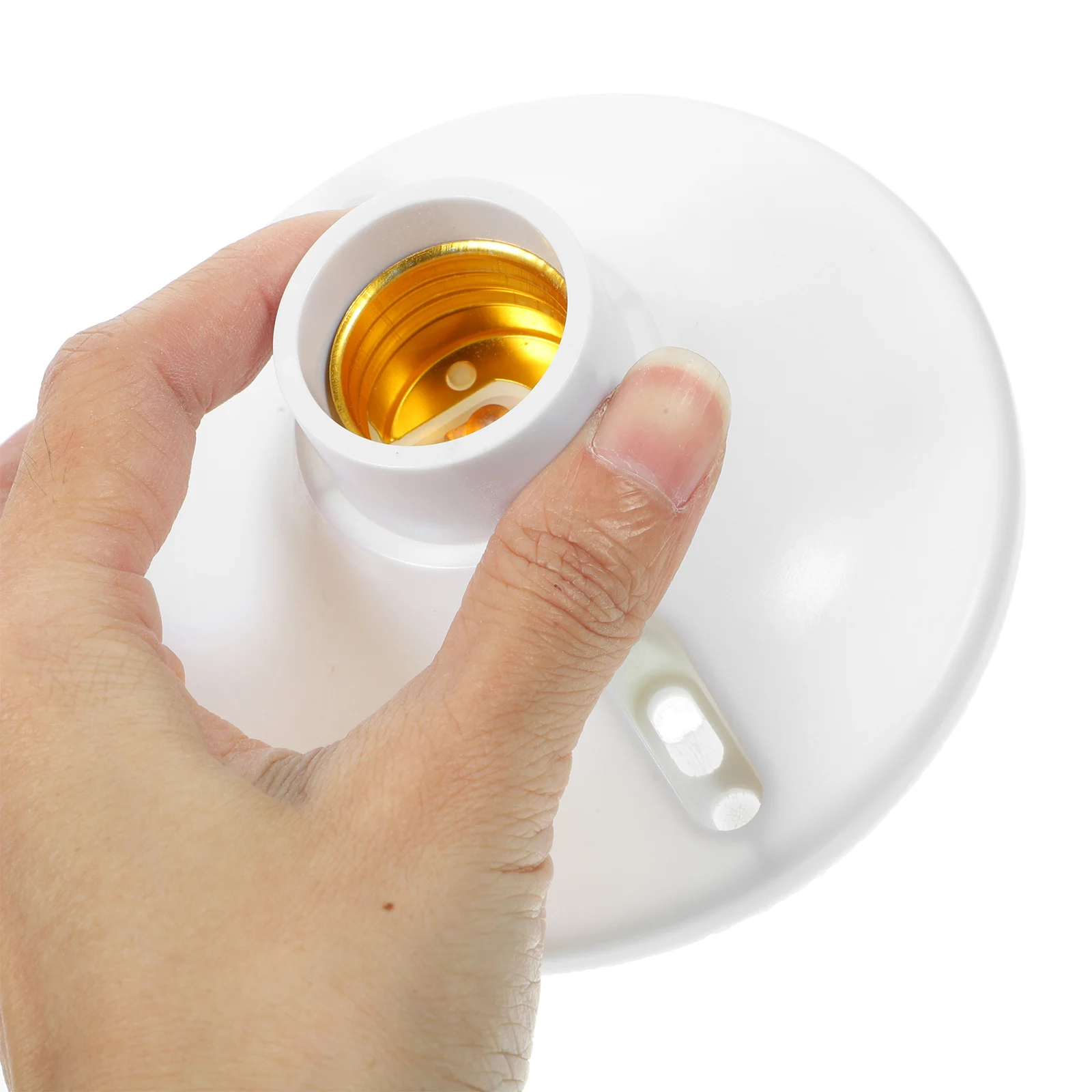 

10pcs Retardant Lamp Holder Ceiling Light Stand Flat Base Screw Design Stable Diy Light Parts Ceiling Lamp