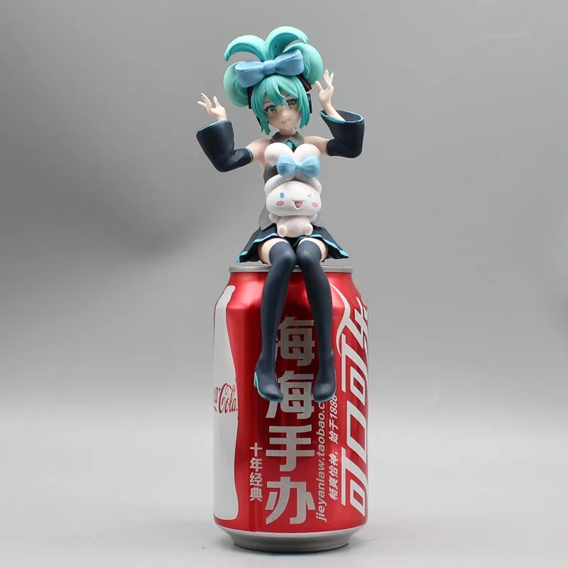 Anime Hatsune Miku Figures Rem Hatsune Miku Action Figures Pressing Bubble Noodles 15cm PVC Collection Model Toys Birthday Gifts