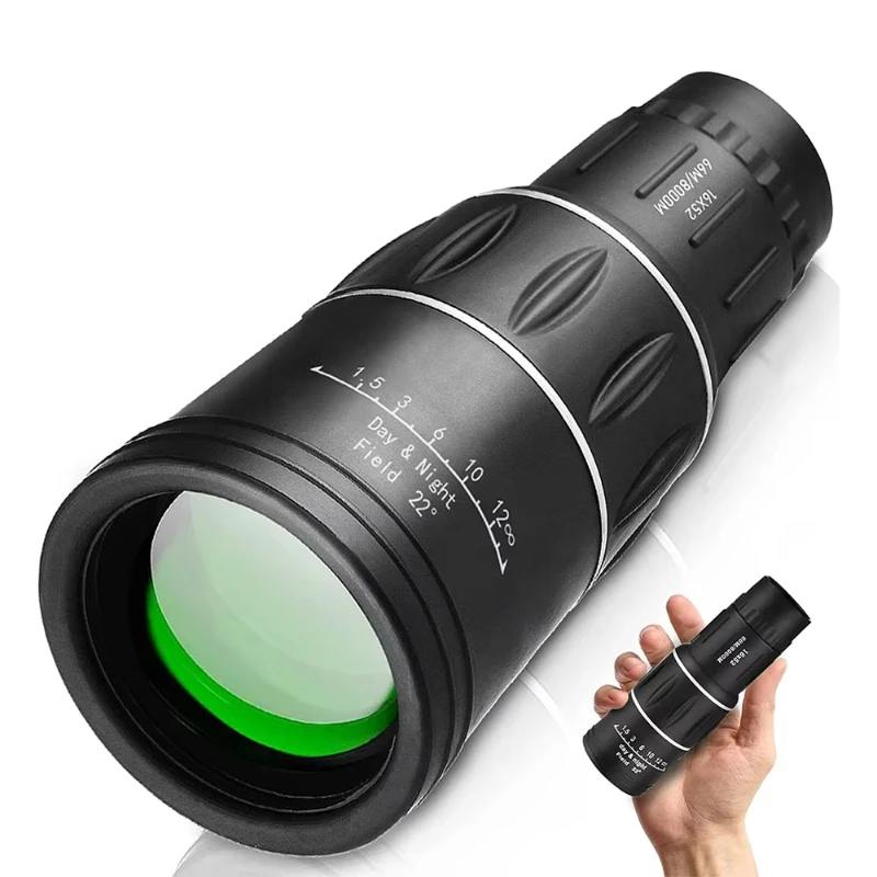 

16x52 Dual Monocular Upgrade Handheld Telescope 66m/8000m Camping Concerts Fishing Hunting Spotting Binaculares Nvg G