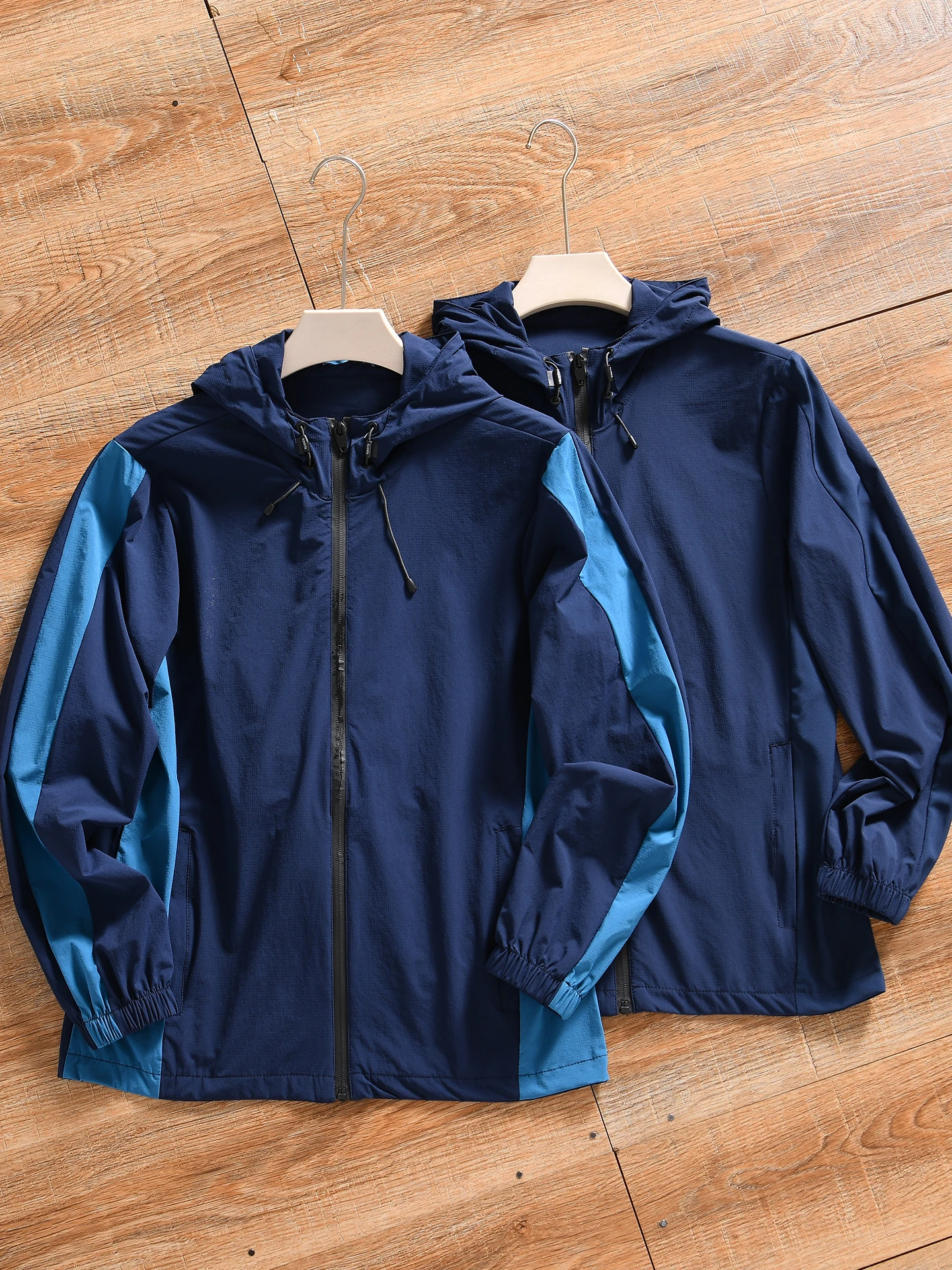 Outdoor Men's Hat UV Protection Clothing Sports Jacket Waterproof Summer Lightweight Polyester Nylon Composite Fiber