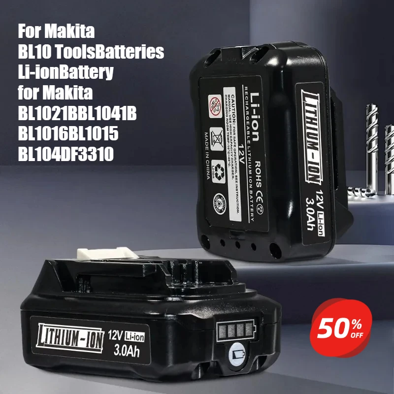 

For Makita 10.8V BL10 Tools Batteries Li-ion Battery for Makita 10.8V BL1021B BL1041B BL1016 BL1015 BL104 DF331D