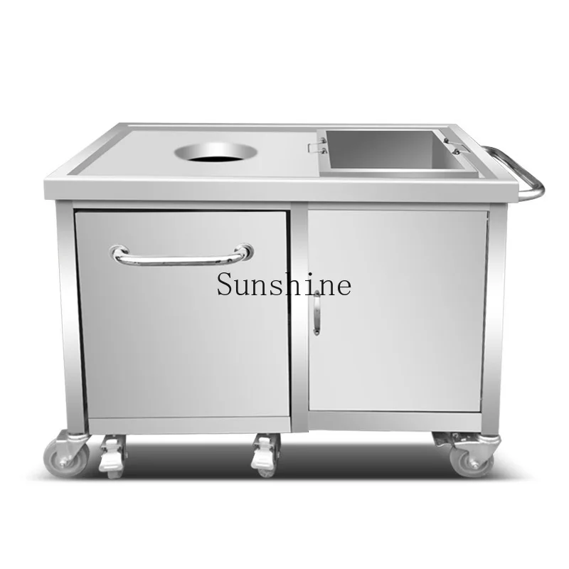 

Stainless steel, dual-use, cafeteria swill recycling, dinner plates, commercial carts are durable and sturdy
