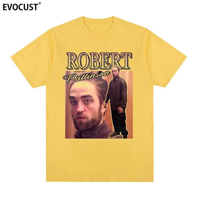 Robert Pattinson Standing Meme Funny T-shirt Vintage Rob Cotton Men T-shirt New TEE TSHIRT Womens Tops