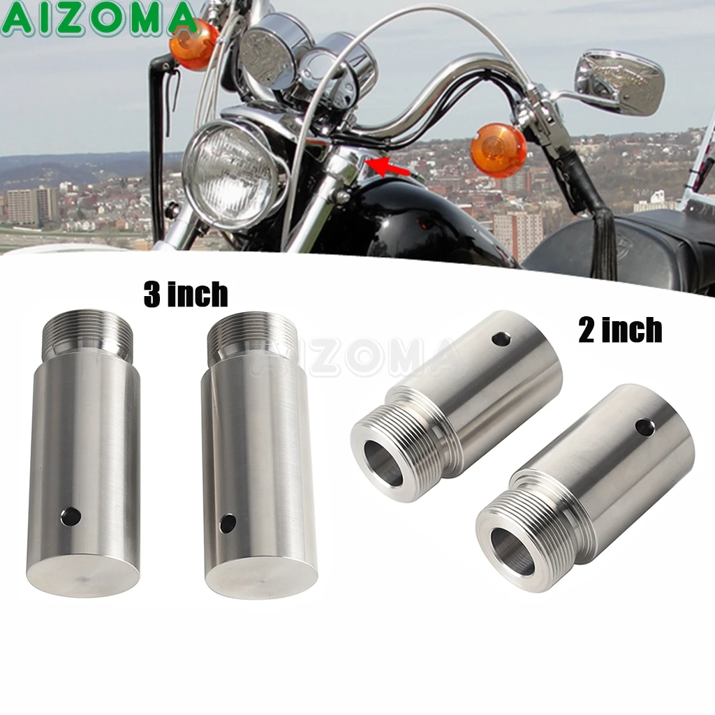 40mm Motorcycle Fork Tube Riser 2-3 inch Extension Kit For Harley Dyna Winde Glide FXD Super Glide FXD Sportster XL1200 XL883