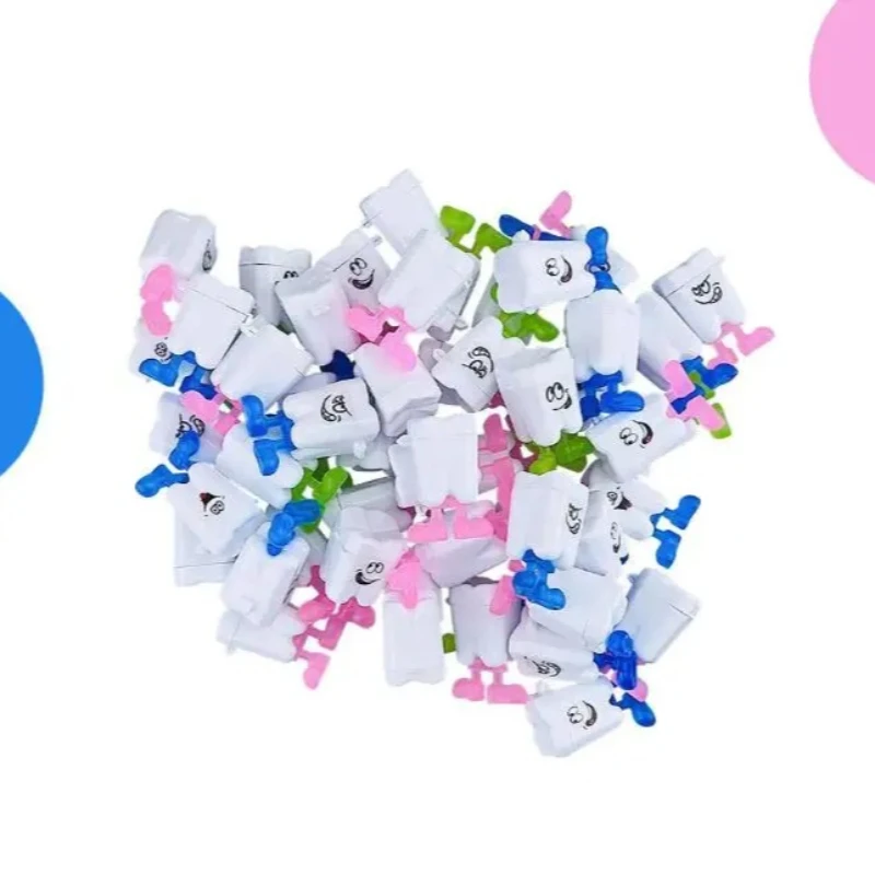 

100Pcs Baby Tooth Box Cute Cartoon Kids Teeth Organizer Plastic Milk Teeth Storage Box Save Collect Case First Tooth Container