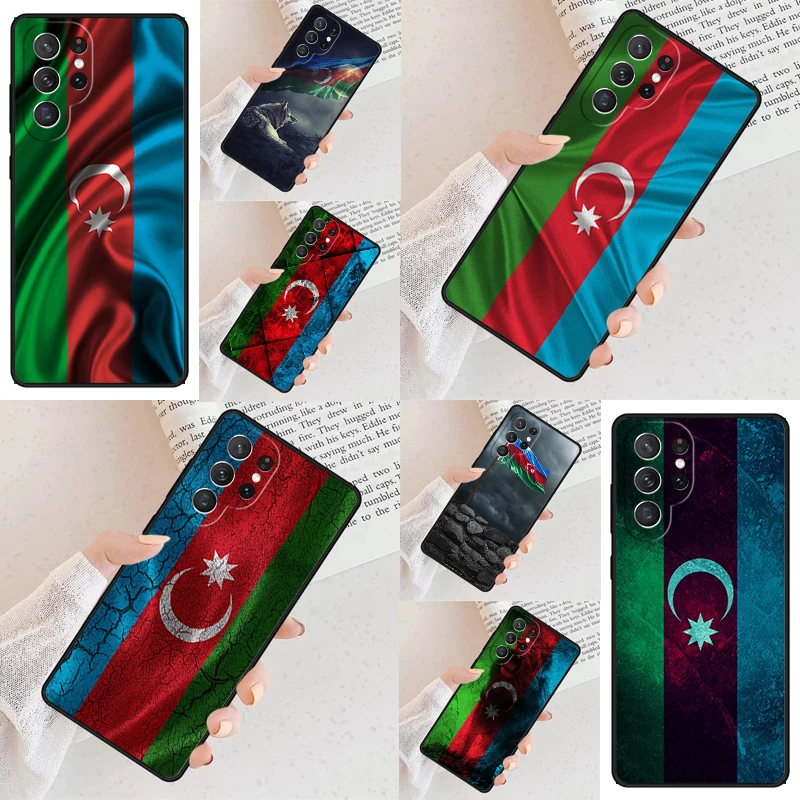 Azerbaijan Flag Cell Phone Case for Samsung Galaxy S26 Ultra S25 S24 S23 S22 S21 S20 Note10 Cover
