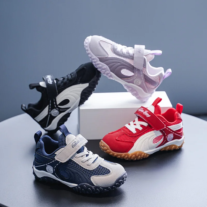 

New Single Mesh Casual Sneakers Breathable Lightweight Sports Shoes For Kids