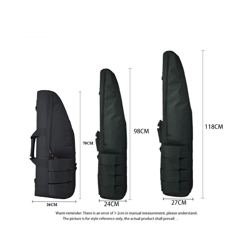 70CM 98CM 118CM Tactical Military Bag High Density Nylon Rifle Cover Bag Air Gun Bag Rifle Accessories Hunting Backpack