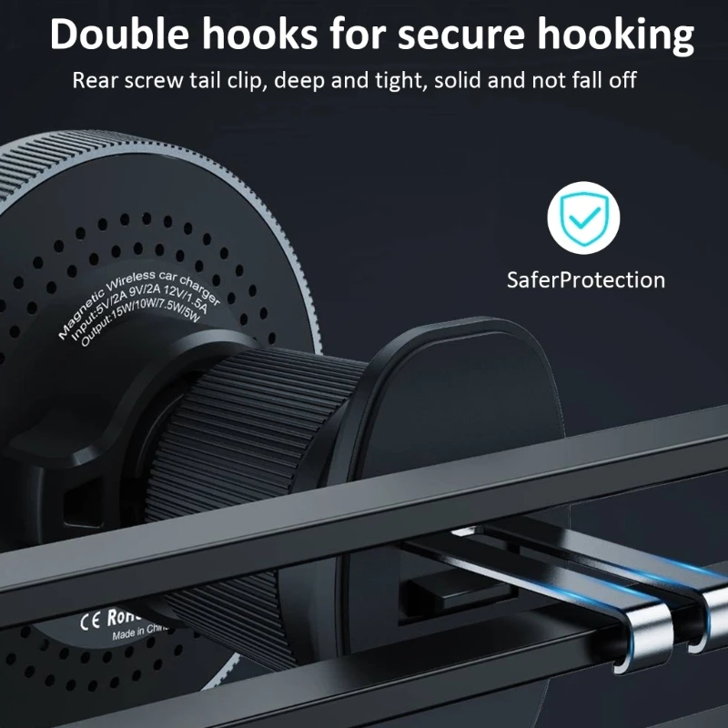 แท่นชาร์จโทรศัพท์มือถือในรถยนต์ 15W การดูดซับแม่เหล็กสำหรับ 15 14 13 12