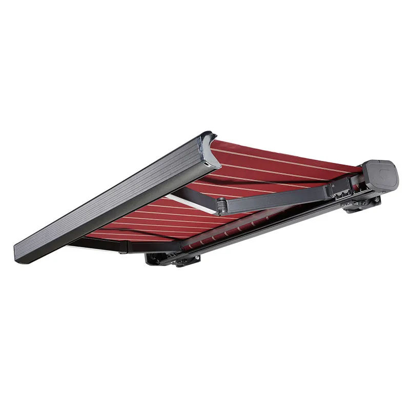 Awning full box outdoor electric telescopic awning villa courtyard balcony sunscreen awning telescopic