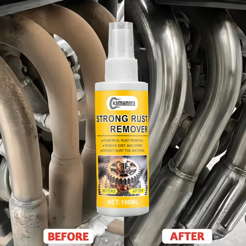 Multi-Functional Metal Rust Remover All-in-One Rust Removal and Polishing Spray. Effectively Cleans Bottom Deposits of Garment S
