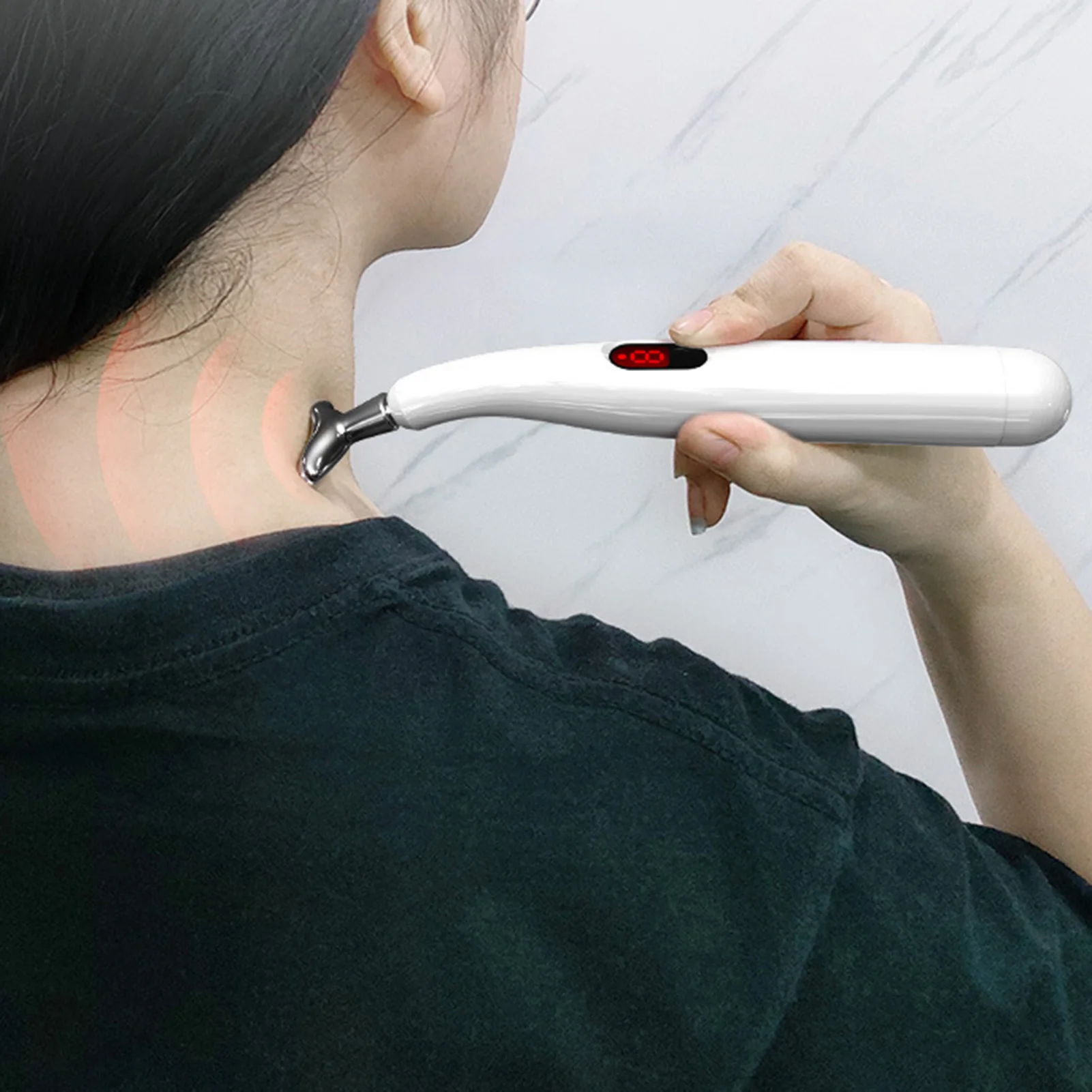 Electric Meridians Acupuncture Pen Easily Focus on Pain Areas Relieve Stress for Reducing Pain Boosting Mood