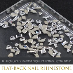 K9 High quality Crystal Flat-back Nail art Rhinestone Mini Small Size Crystal Inverted Edge Shape Stone