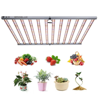 1200W Full Spectrum with White/Blue/Red/UV/IR LED Grow Light Dimmable for Indoor Plants - High Efficiency