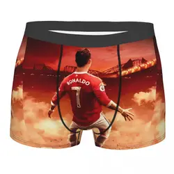 Men's Boxer Shorts Panties Ronaldos CR7s Soccer Breathable Underwear Football Male Funny S-XXL Underpants