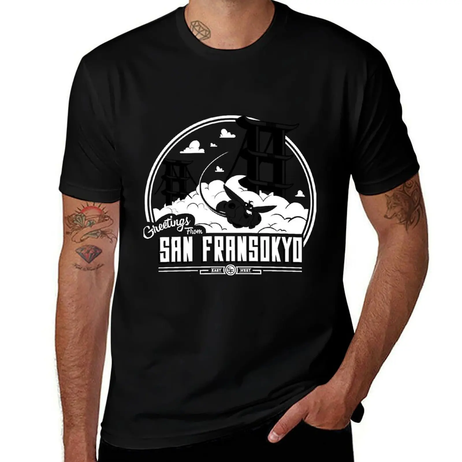 

Greetings from San Fransokyo T-Shirt t shirts designer cotton t shirts man 100% t shirt men 100% cotton luxury brand T-Shirt