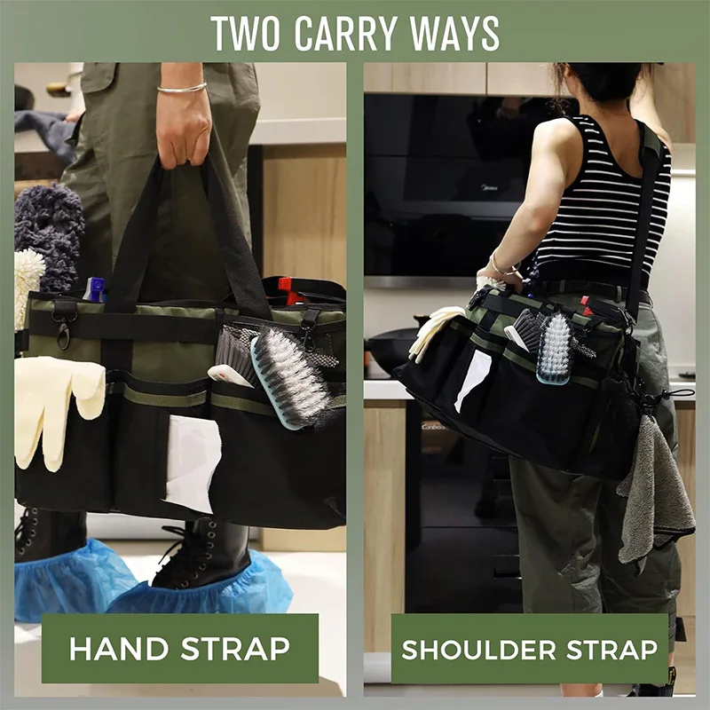 Wearable Cleaning Organizer with Handle & Straps for