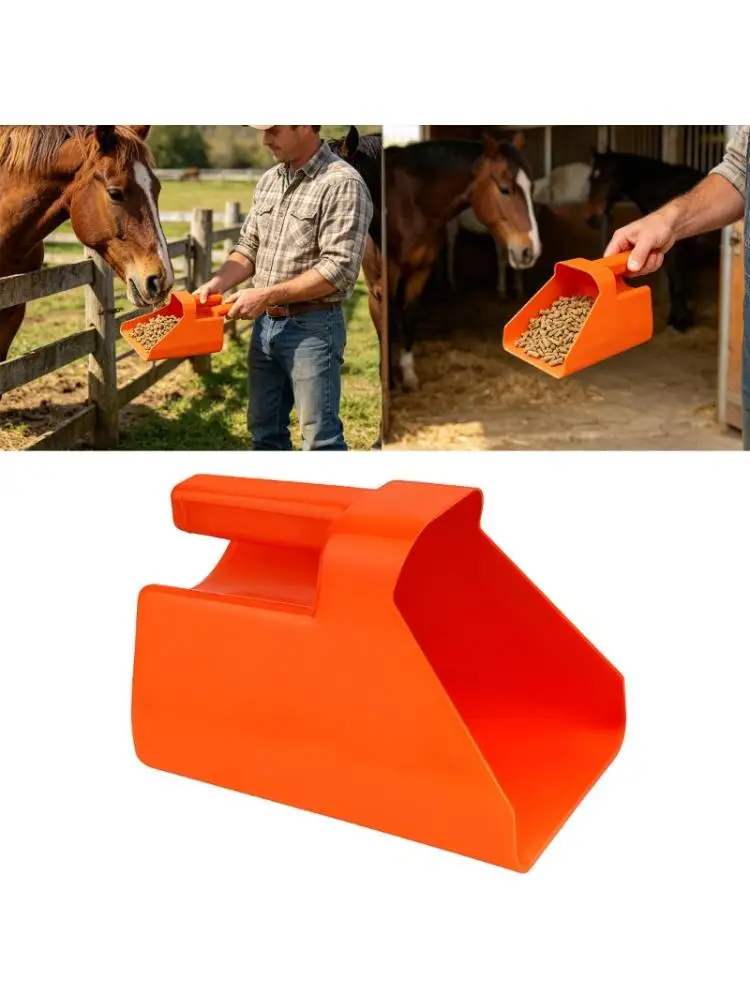 Plastic Feeding Shovel Feed Scoops Design For Comfortable Use In Stables And Homes Spacious Bowl For Efficient Feeding