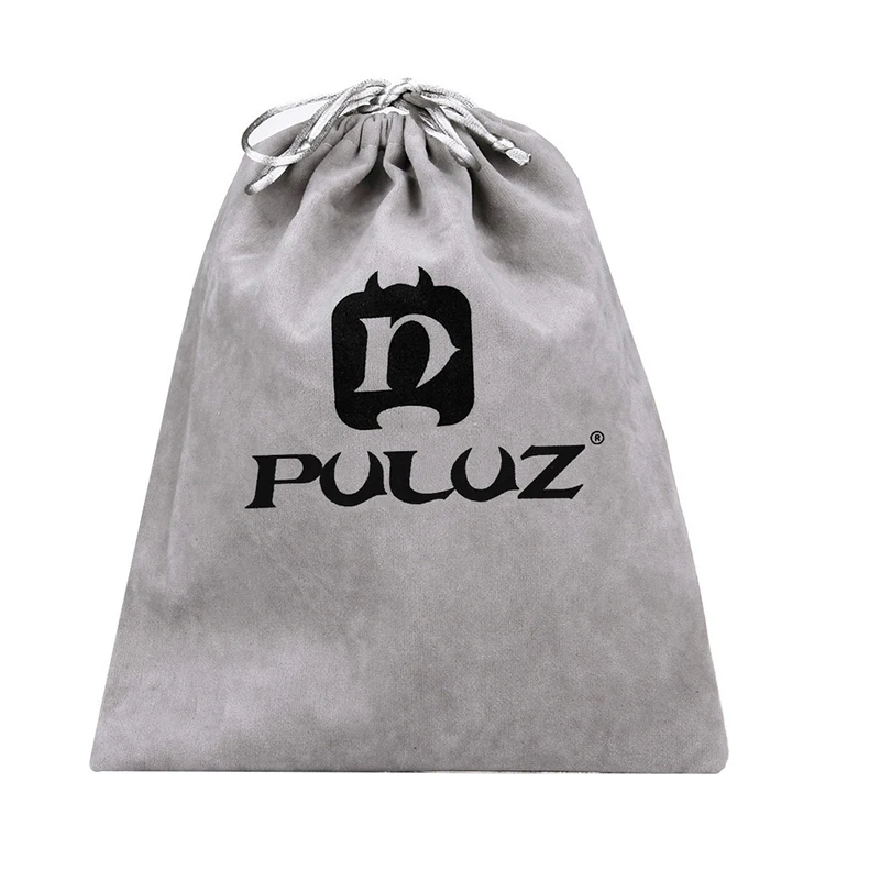 PULUZ Soft Flannel storage Pouch Bag with Stay Cord drawstring bag for GoPro HERO 13/12/9 insta360 DJI Action camera accessories