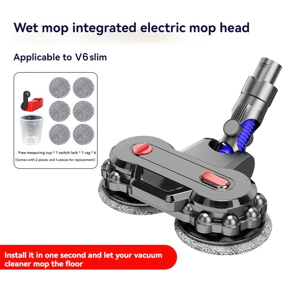 Replacement Electric Floor Mop for V6 Series & DC59 DC61 DC62 DC74 Vacuum Attachments Dry & Wet Mop