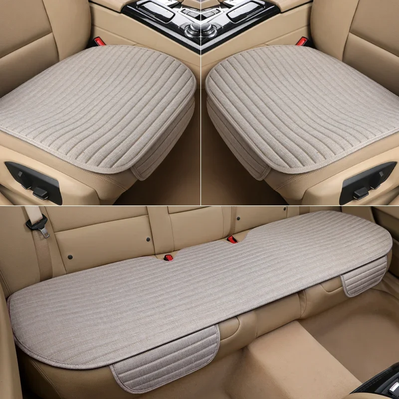 Linen Universal Breathable Car Cushion Cover Suitable for Bmw 4 Series F32 F33 F36 G22 G23 G26 Interior Accessories