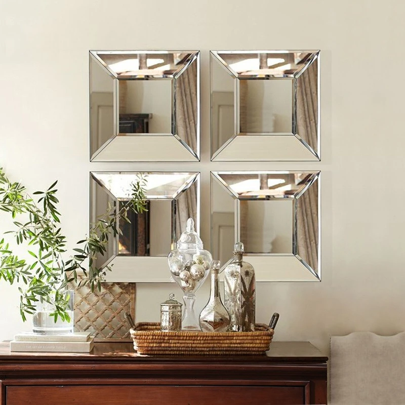 Mirror wall decoration, living room aisle background wall decoration, fashionable post-modern pendant W1139