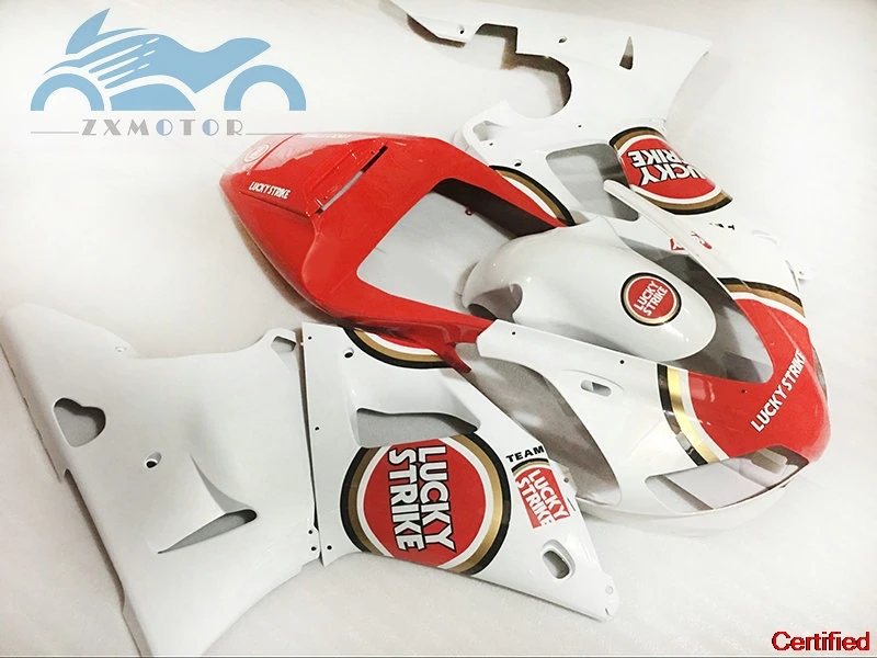 High quality bodywork motorcycle fairing Kits Fit for YAMAHA 1998 1999 YZFR1 98 99 YZF R1 fairings kit red Lucky Strike