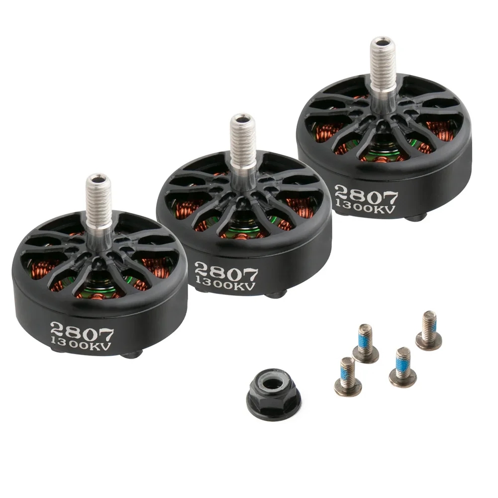 

4 шт. FLASHHOBBY A2807 двигатель 2807 1300KV 6S бесщеточный двигатель для FPV фристайл 7-дюймовые дроны дальнего действия DIY Запчасти