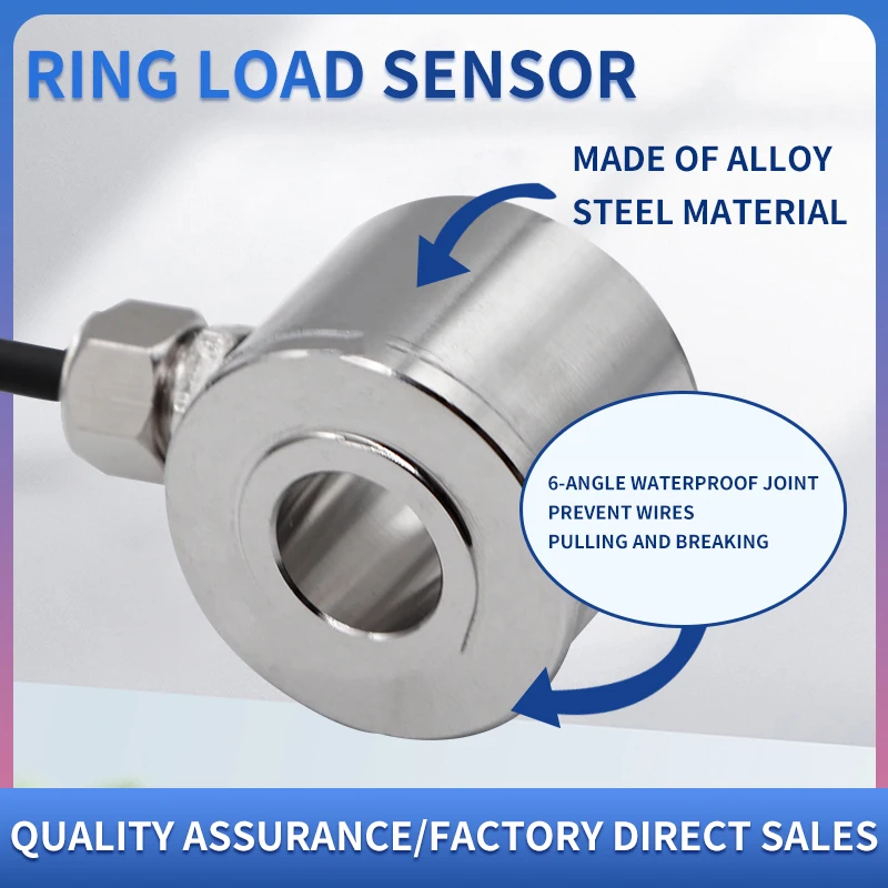 Longlv LCZ-115B Weighing Sensor High precision Ring Weighing Sensor Pre stress Sensor Module