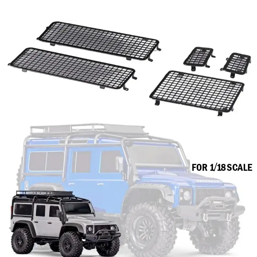 Metal Stereoscopic Window Net Side Window+rear Window Net For Trax/as Trx-4m 1/18 Defender