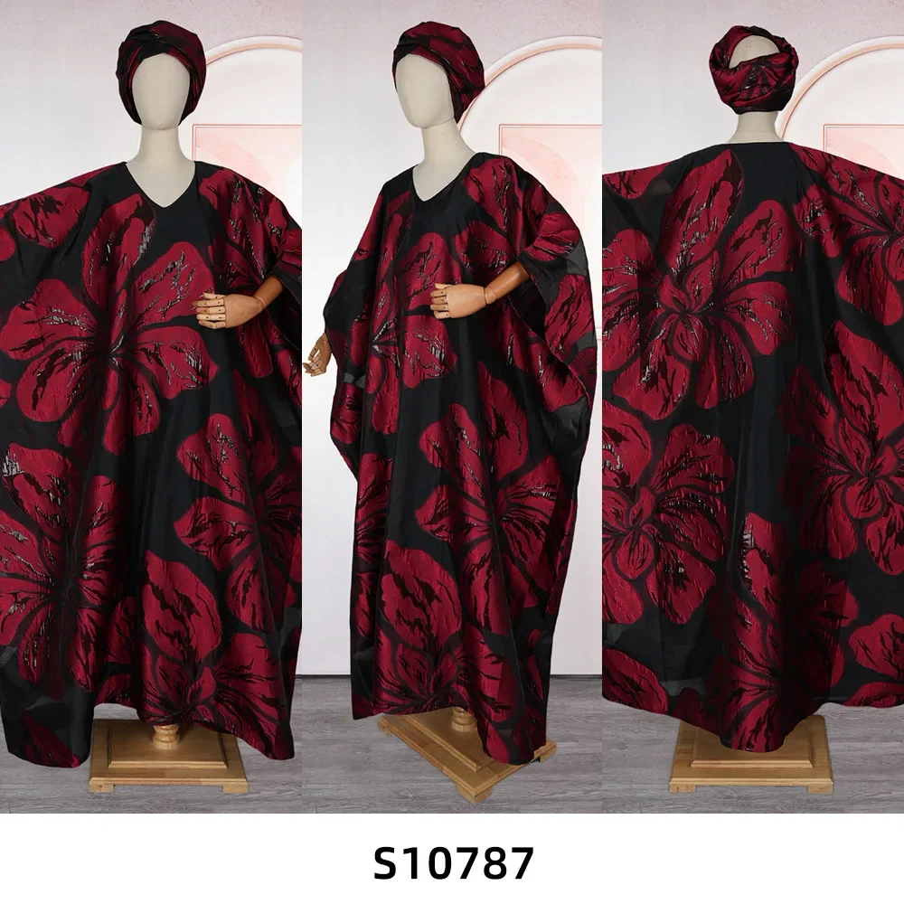 Abayas For Women Dubai African Muslim Fashion Dress Caftan Marocain Evening Party Dresses Brocade Boubou Robe Djellaba Femme