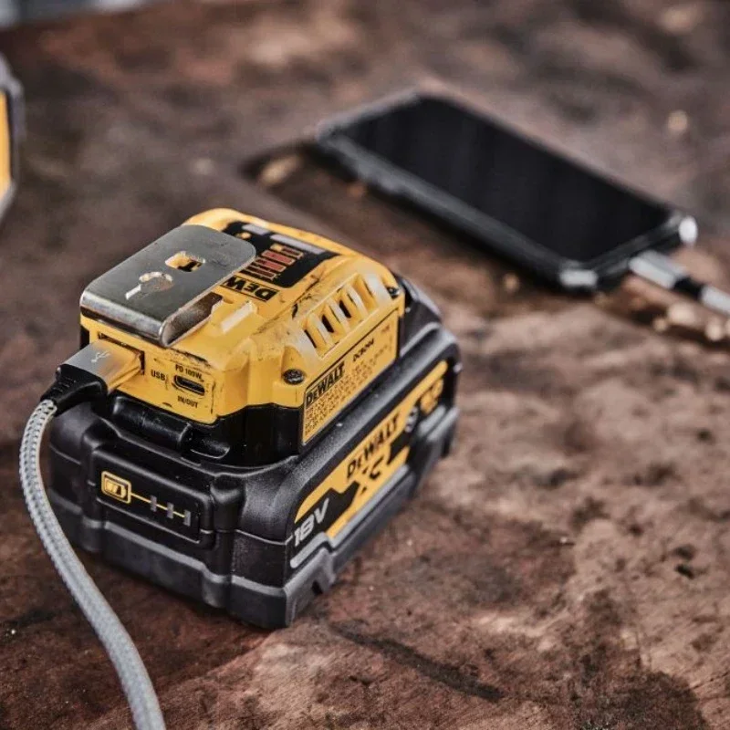 Imagem -04 - Dewalt Usb Power Delivery Charger Dcb094 20v Max Lithium Ion Dewalt Acessórios Ferramenta Elétrica Usb-c Port Dcb094k 18v xr