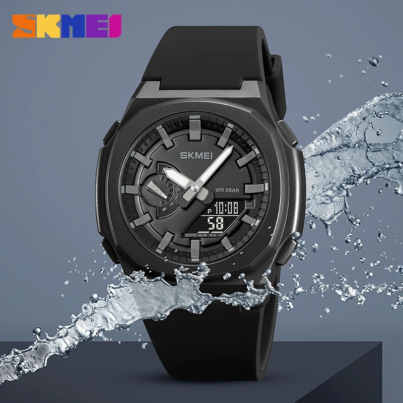 SKMEI orologio digitale impermeabile moda Sport orologi da uomo conto alla rovescia luce diurna risparmio tempo cronografo orologio da polso